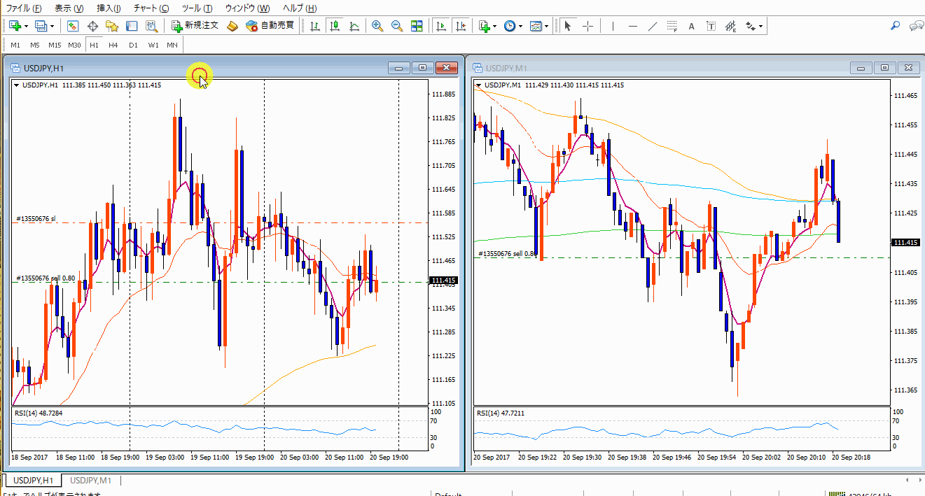 動画で解説！MT4でマルチタイムフレーム分析をする！